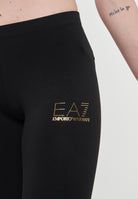 Leggings Evolution In Jersey Di Cotone Stretch Black<BR/> 