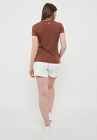 T-Shirt Evolution In Jersey Misto Cotone Friar Brown 