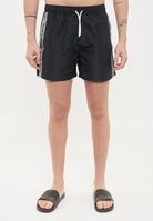 Costume shorts in tessuto riciclato logo bold ASV Black 