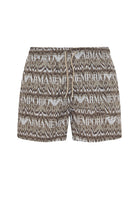 Costume shorts con macro logo all over 