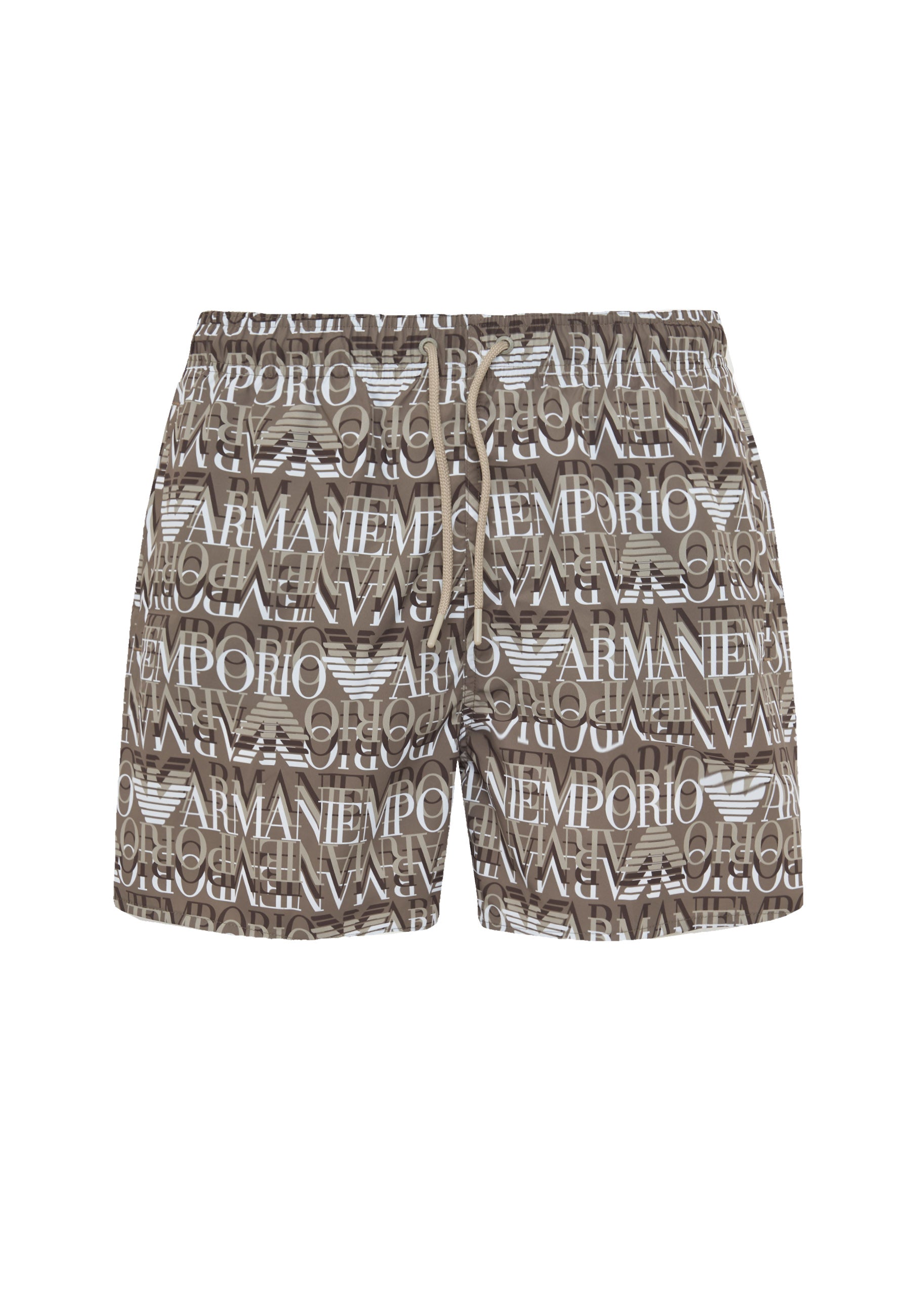 Costume shorts con macro logo all over 