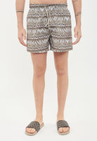 Costume shorts con macro logo all over 