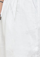 Pantaloni Emporio Armani Swimwear Misto Lino White 