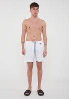 Boxer Uomo da Bagno Con Logo White 