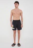 Boxer Uomo da Bagno Con Stampa Cartoon Black 