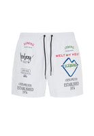 Boxer Uomo da Bagno Con Stampa White 