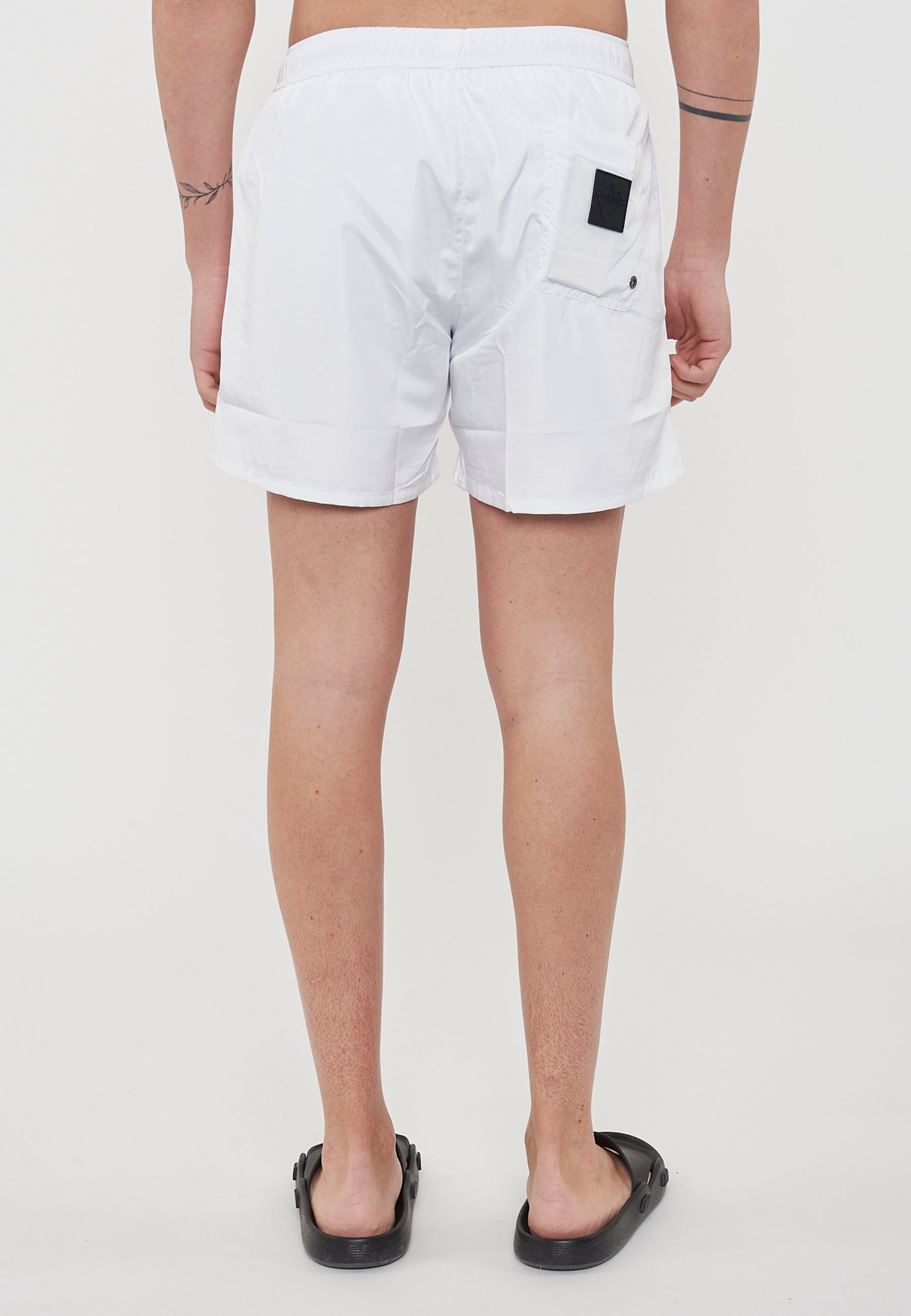 Boxer Uomo da Bagno Con Stampa White 