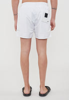 Boxer Uomo da Bagno Con Stampa White 