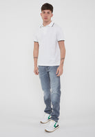 Polo In Piqué Di Cotone Comfort White 