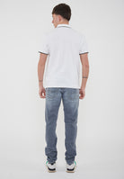 Polo In Piqué Di Cotone Comfort White 