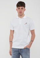 Polo Sport Capsule in Piqué Di Cotone Comfort Bianco Con Ricamo Tennis 