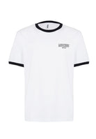 T-Shirt Uomo Tinta Unita Con Logo Bianco 