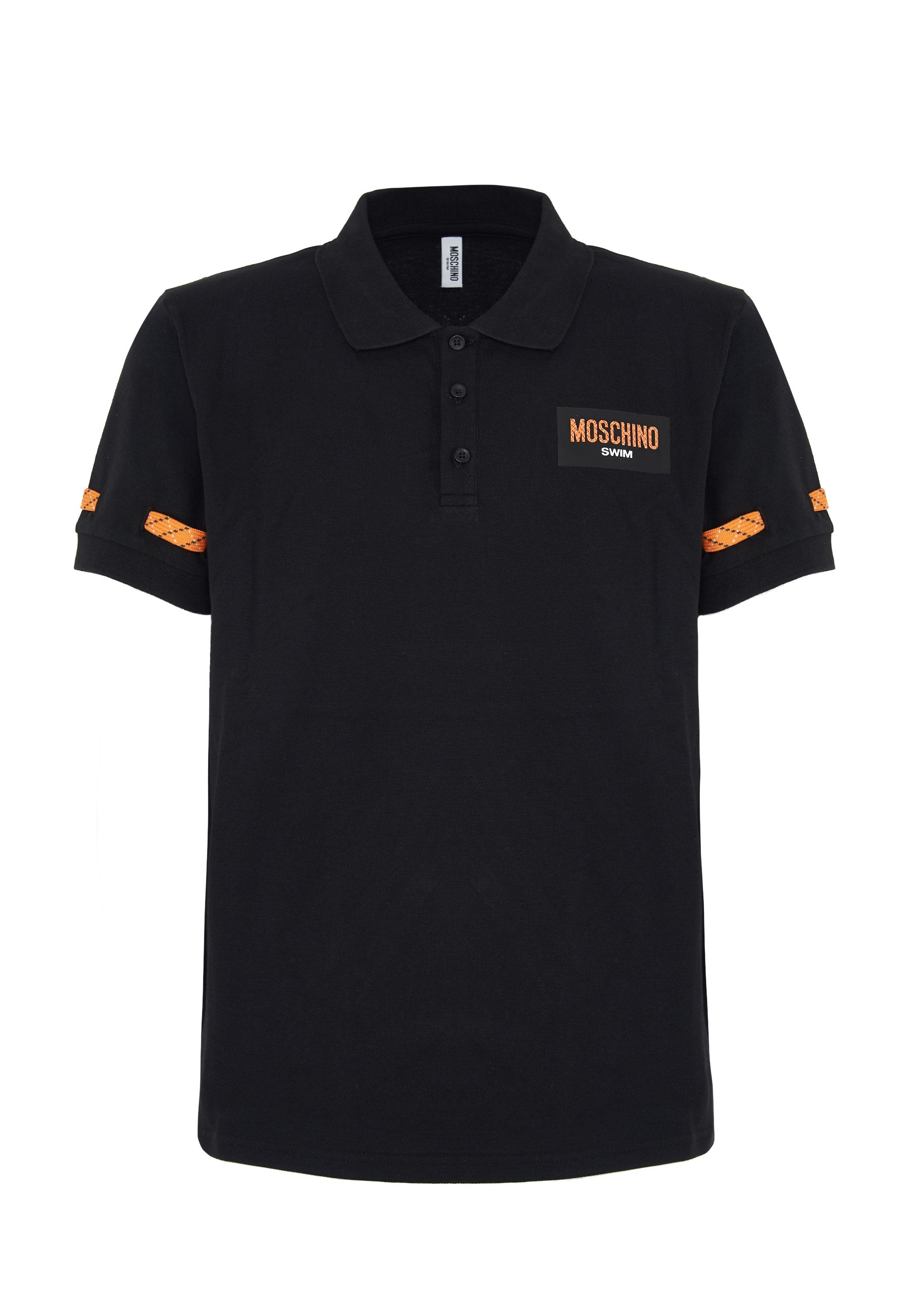 Polo Uomo Tinta Unita Nero 