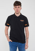 Polo Uomo Tinta Unita Nero 