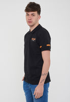 Polo Uomo Tinta Unita Nero 