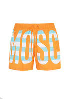 Boxer Mare Striped Lettering Logo Arancione 
