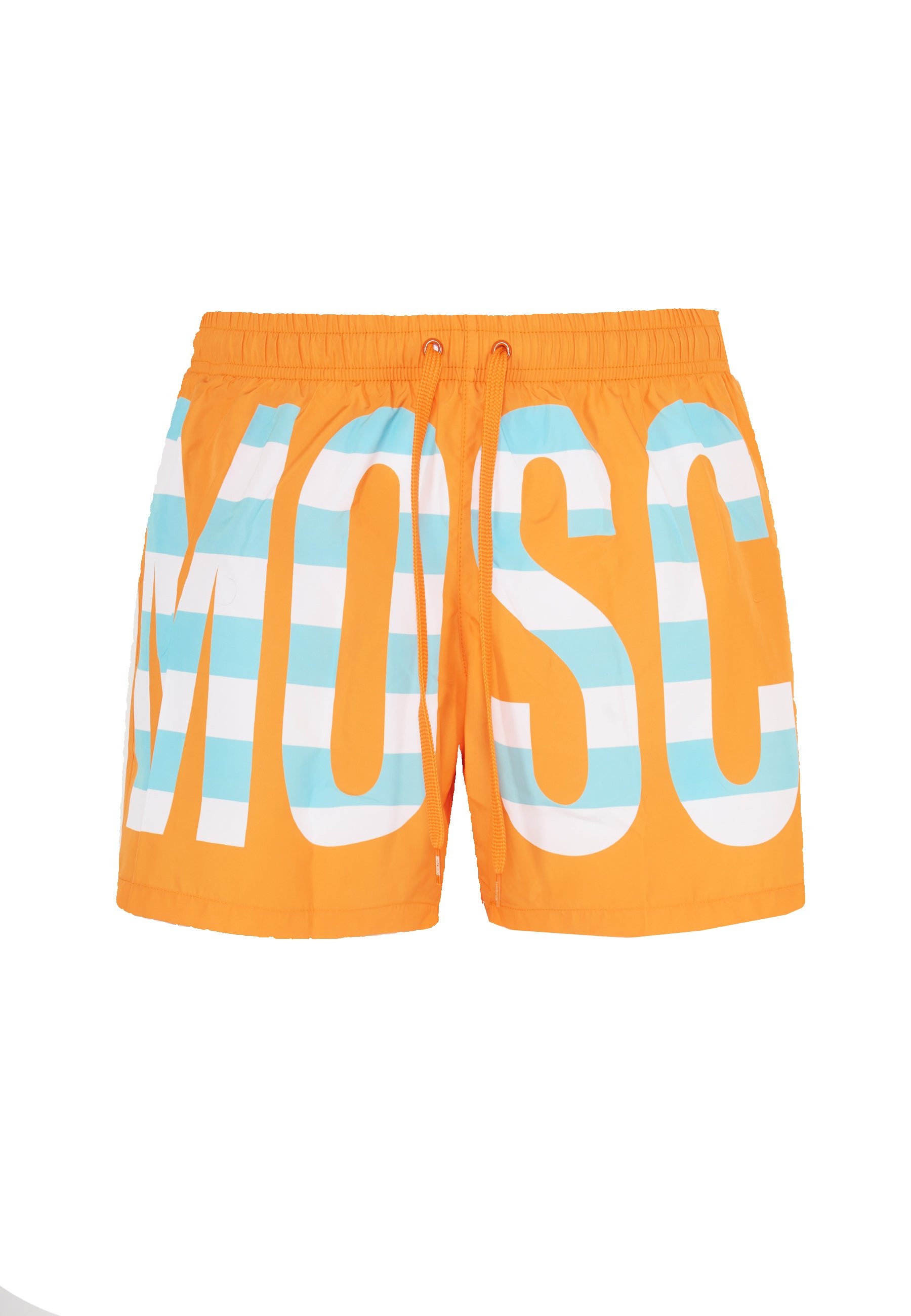 Boxer Mare Striped Lettering Logo Arancione 
