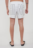 Boxer Mare Rubber Logo Bianco 