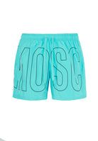 Boxer Mare Rubber Logo Azzurro 