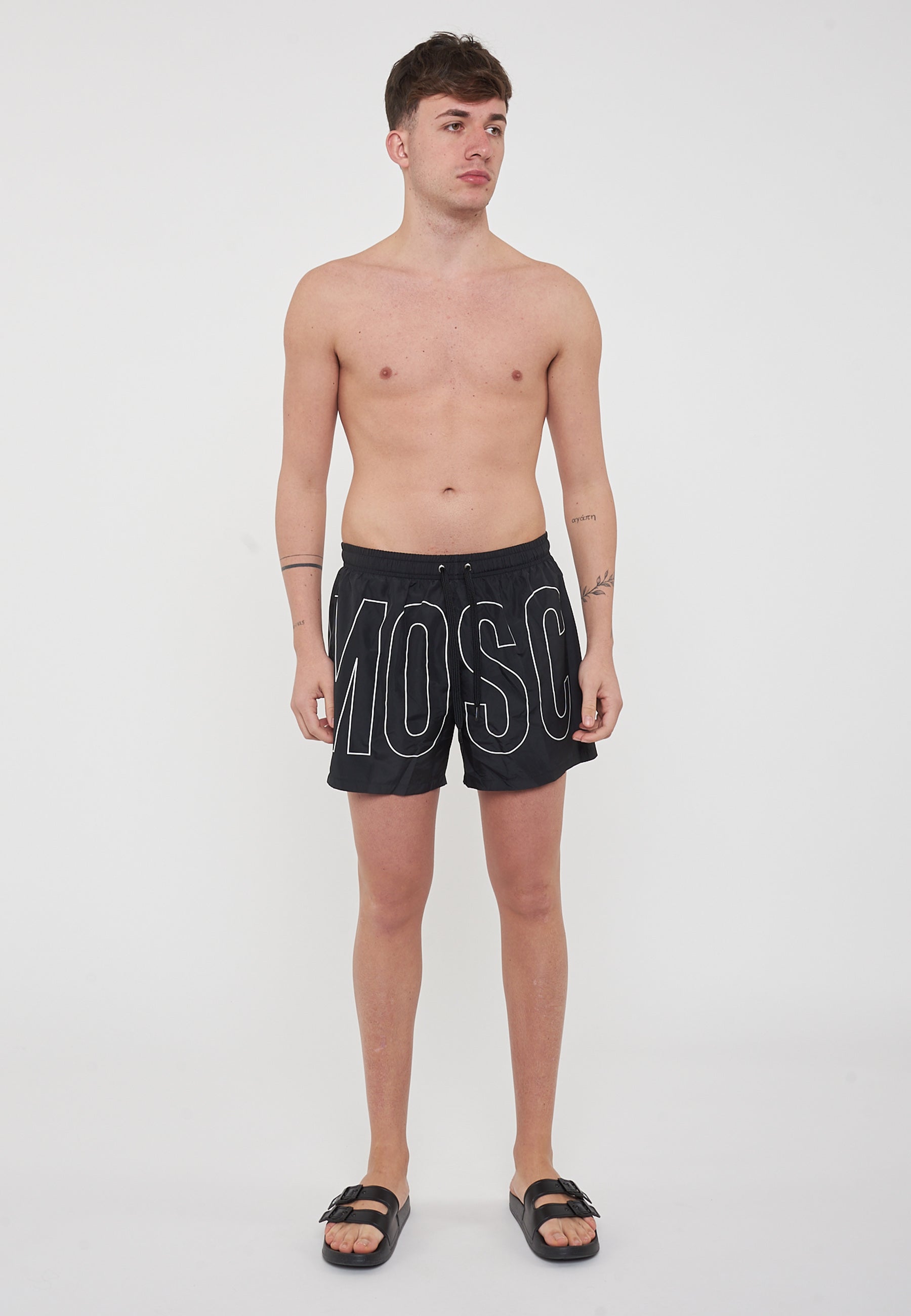 Boxer Mare Rubber Logo Nero 