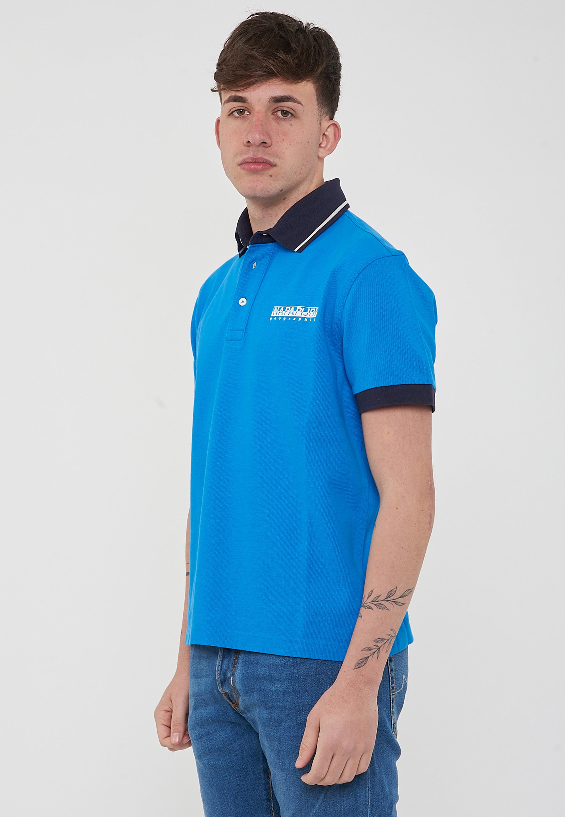 Polo a Maniche Corte Zeri French Blue 