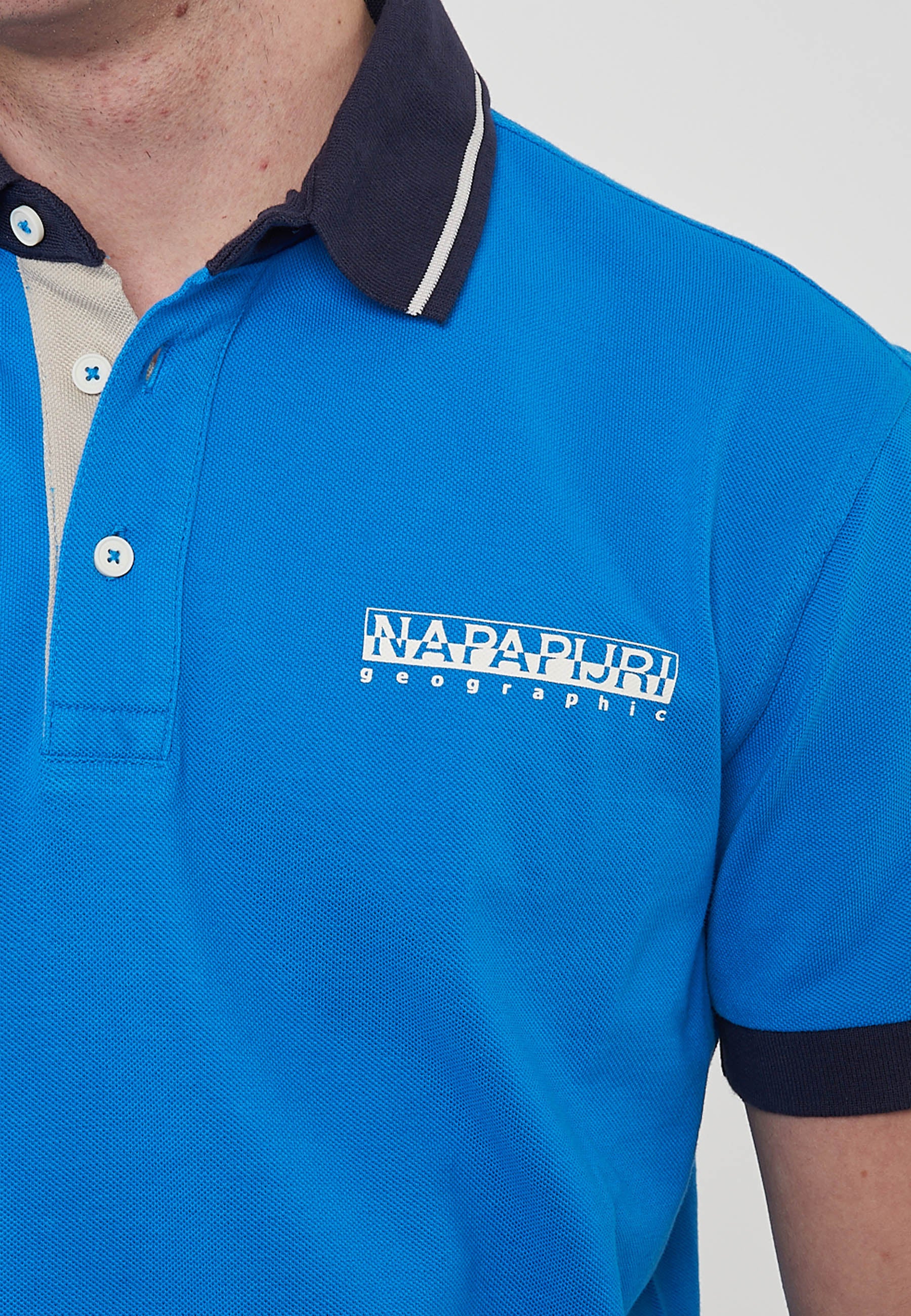Polo a Maniche Corte Zeri French Blue 