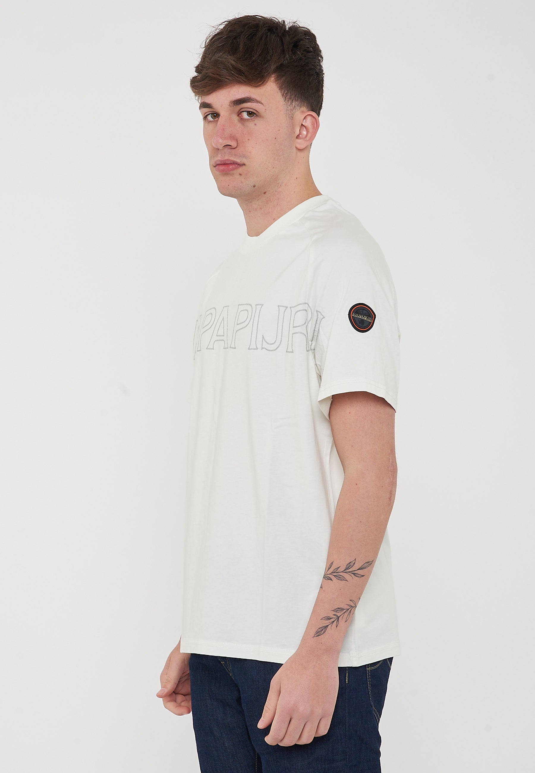 T-Shirt a Maniche Corte Ambra White Heron 