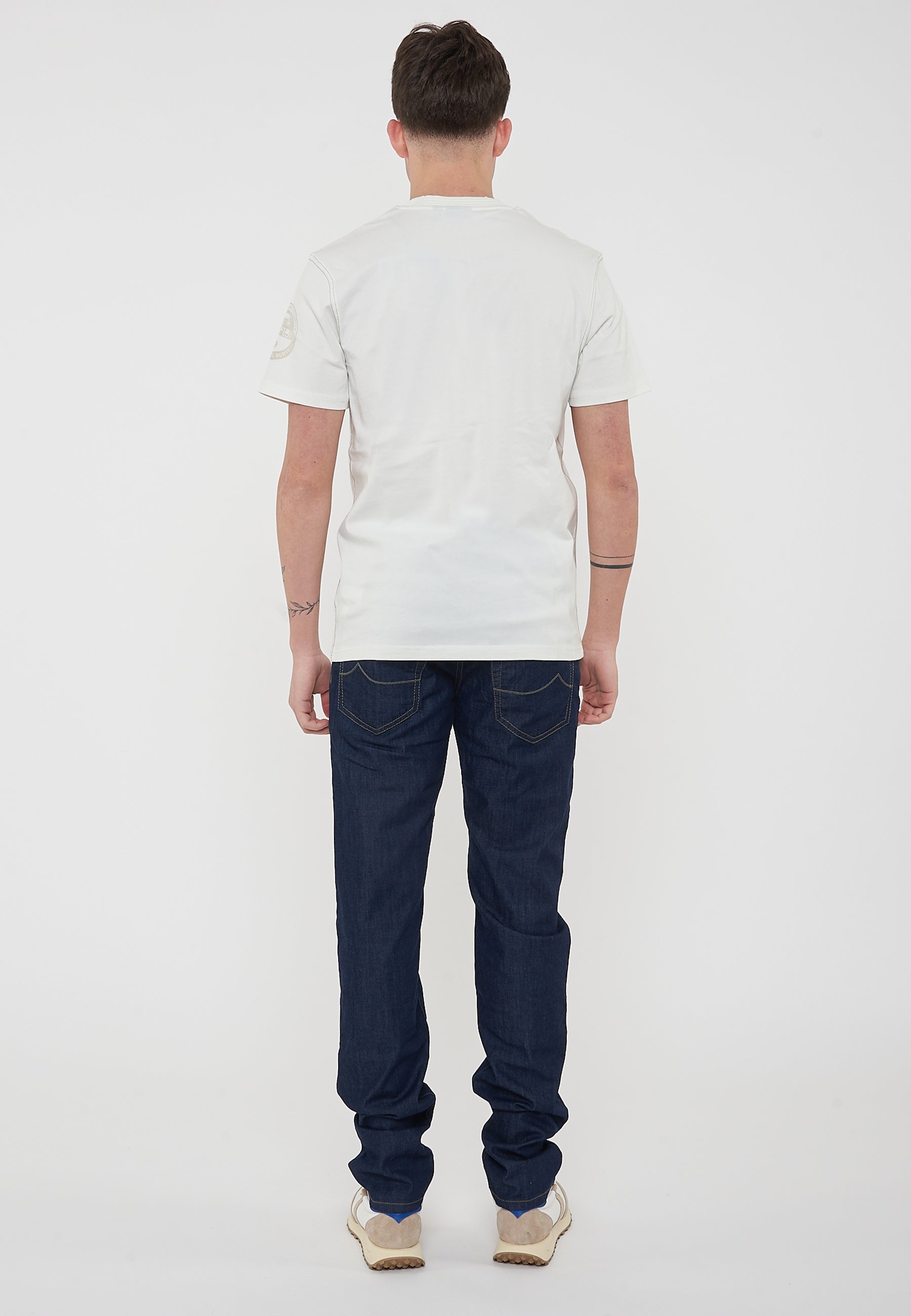 T-Shirt a Maniche Corte Amundsen White Heron 