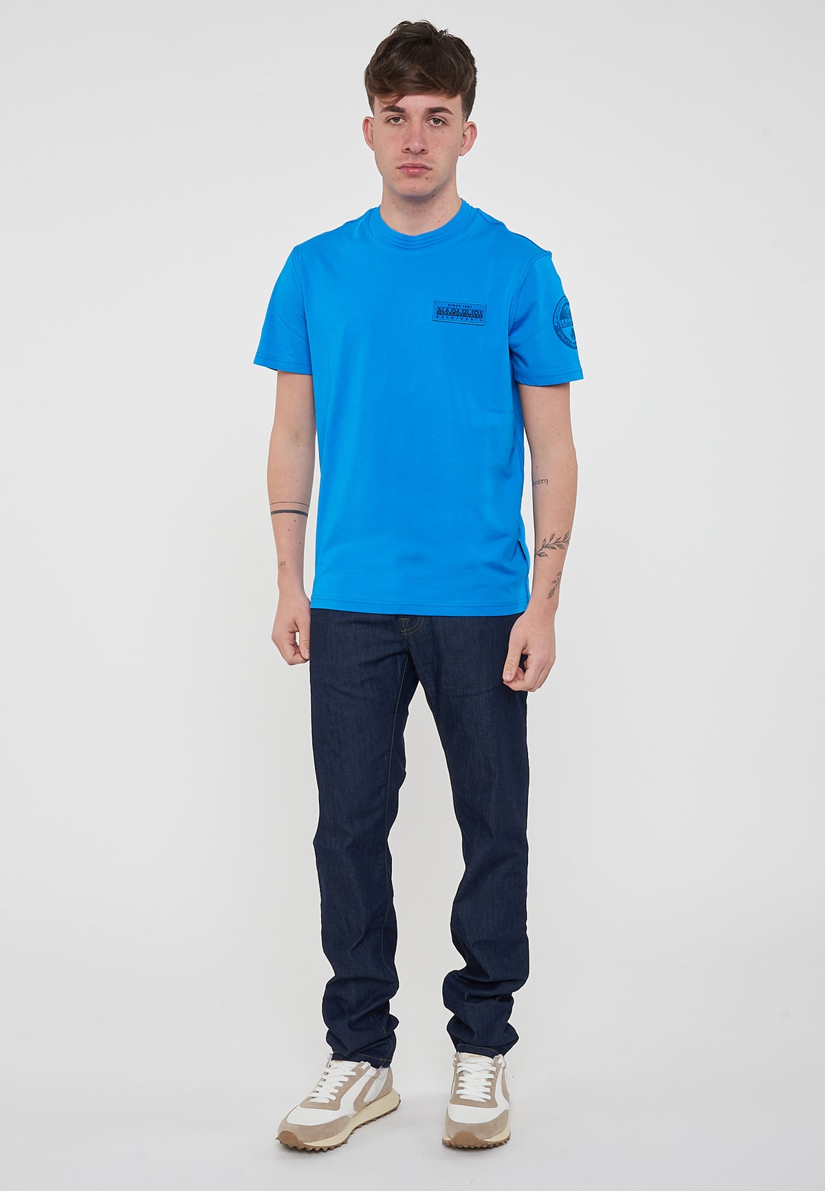 T-Shirt a Maniche Corte Amundsen French Blue 