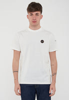 T-Shirt a Maniche Corte Badge White Heron 
