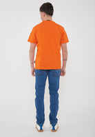 T-Shirt a Maniche Corte Badge Orange Red 