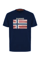 T-Shirt a Maniche Corte Lari Blu Marine 