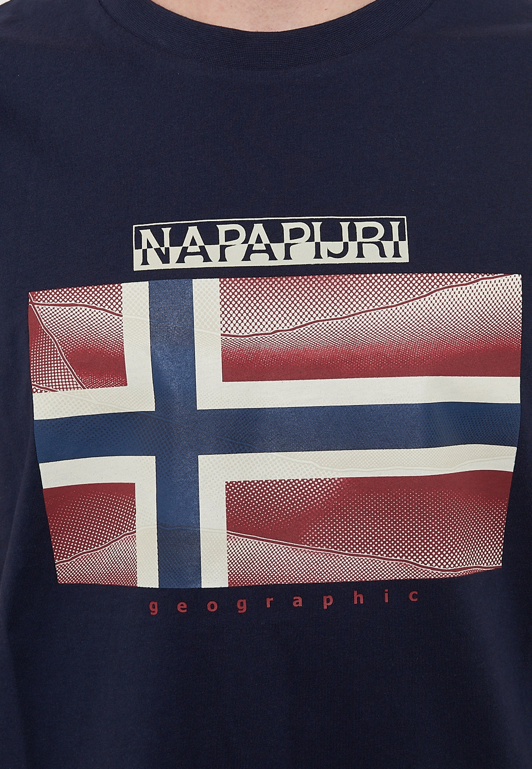 T-Shirt a Maniche Corte Lari Blu Marine 