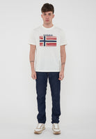 T-Shirt a Maniche Corte Lari White Heron 