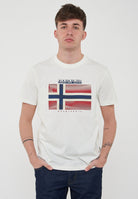 T-Shirt a Maniche Corte Lari White Heron 