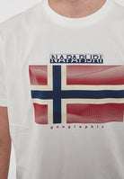 T-Shirt a Maniche Corte Lari White Heron 