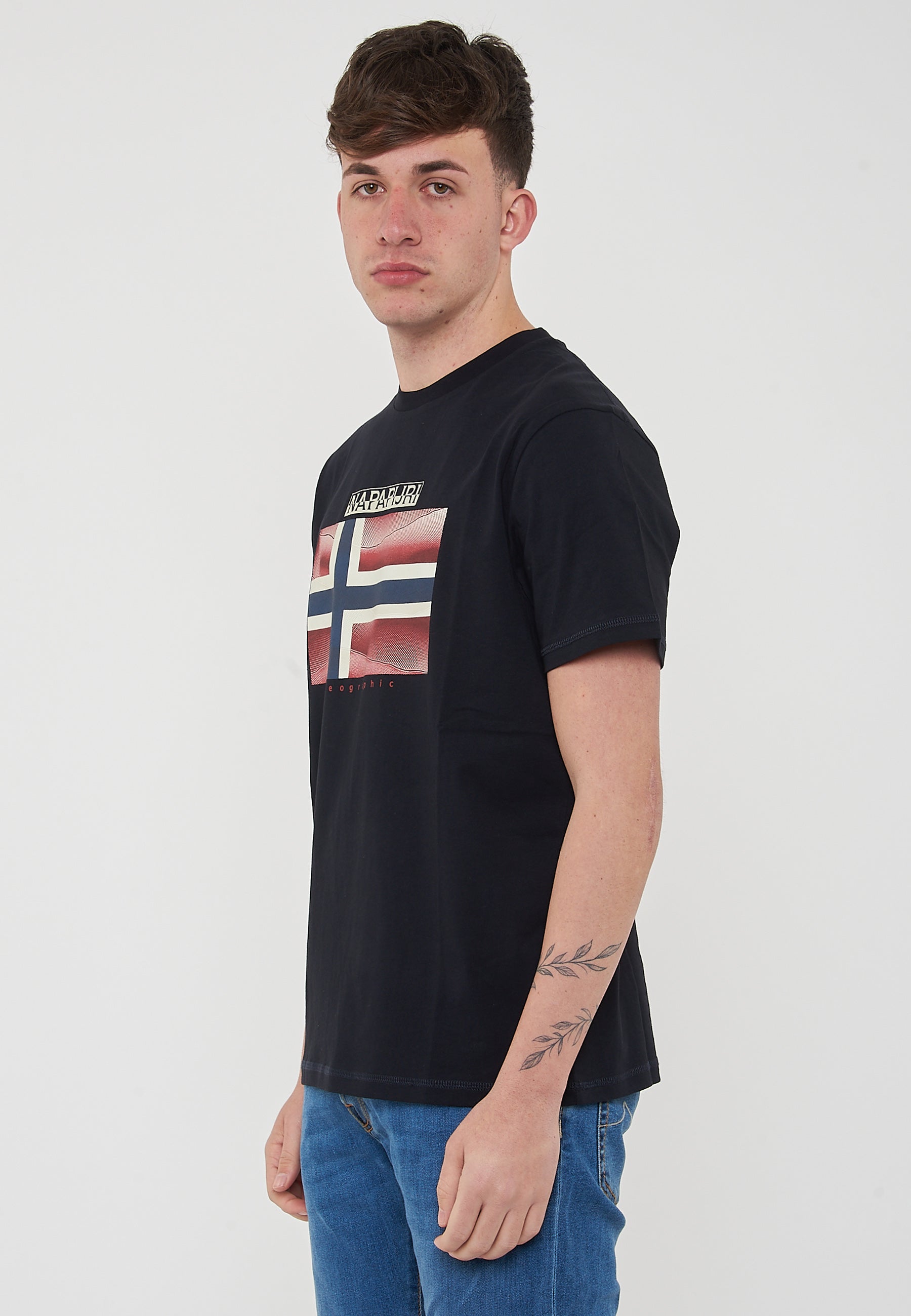 T-Shirt a Maniche Corte Lari Black Beauty 