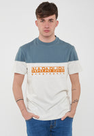 T-Shirt a Maniche Corte Saturnia White Whisper 