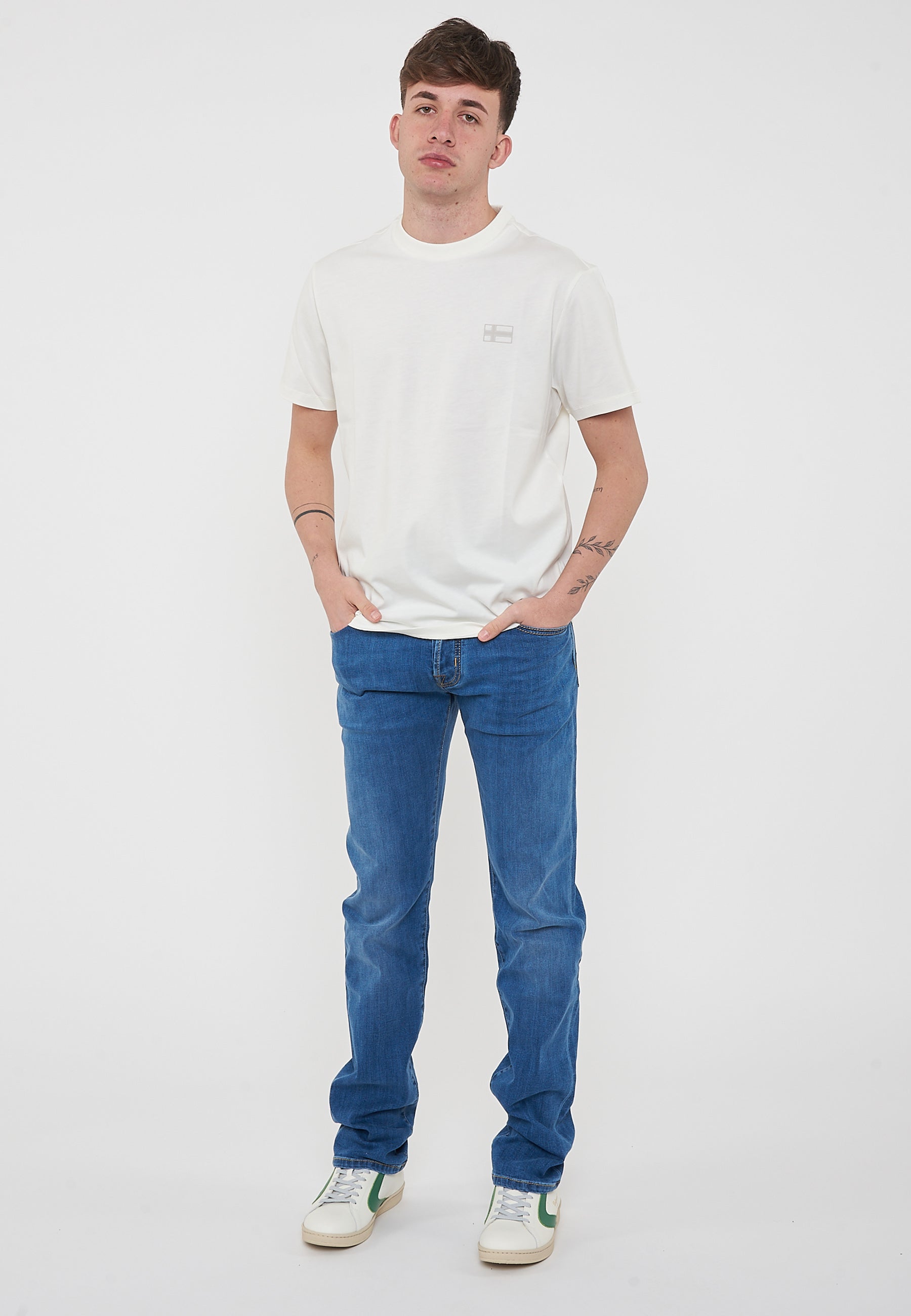 T-Shirt a Maniche Corte Sorano White Heron 