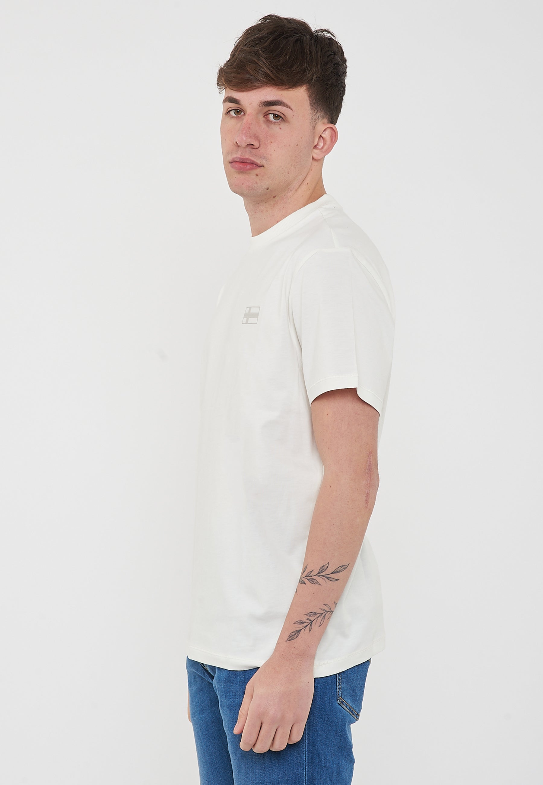 T-Shirt a Maniche Corte Sorano White Heron 