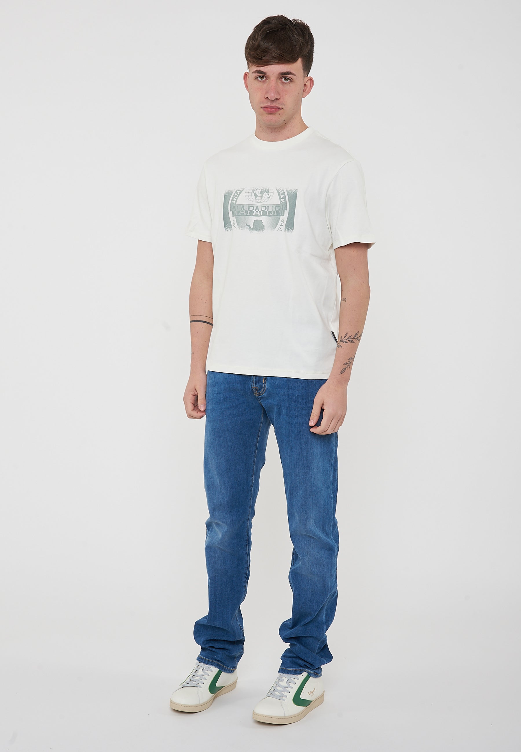 T-Shirt a Maniche Corte White Heron 