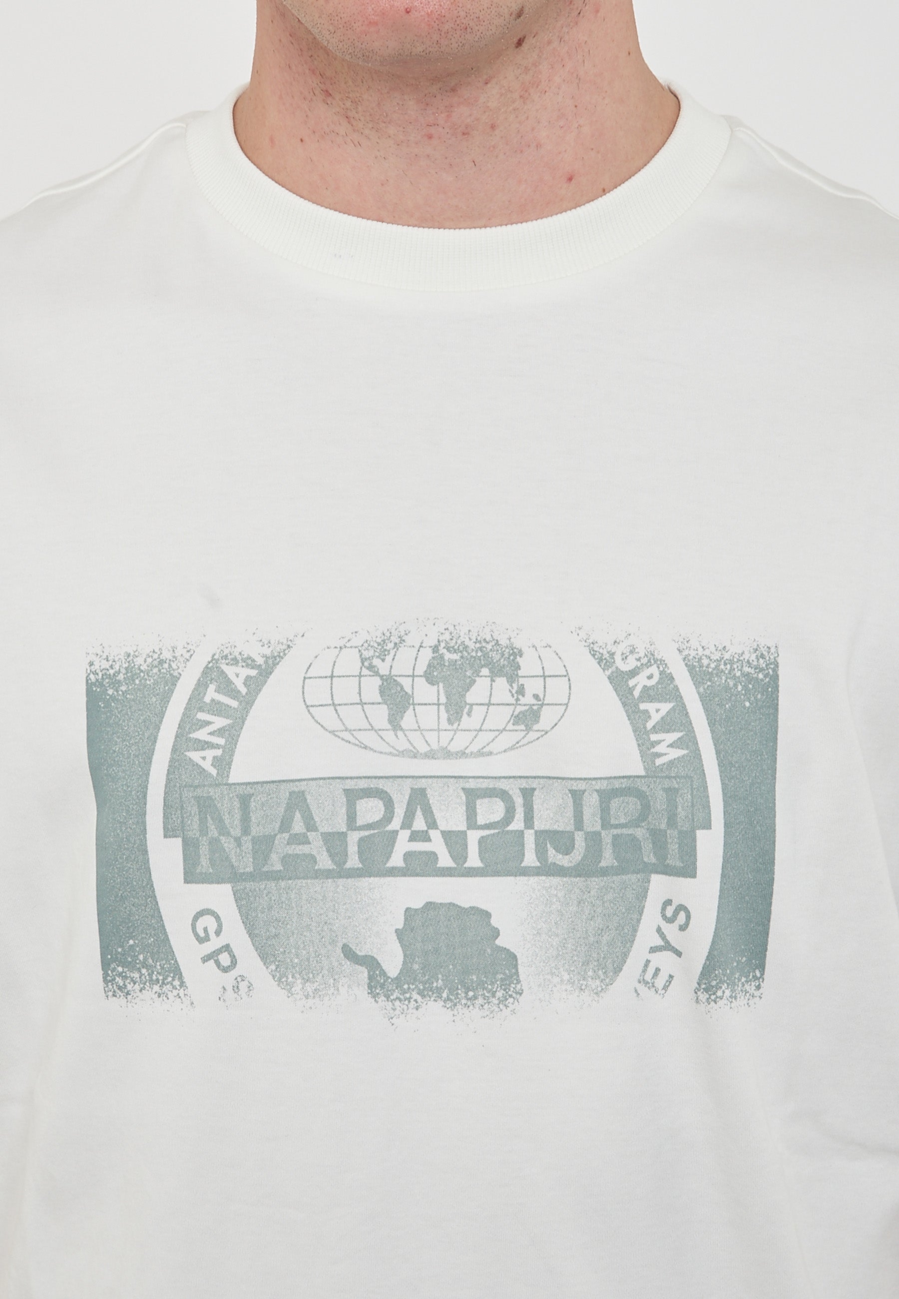 T-Shirt a Maniche Corte White Heron 