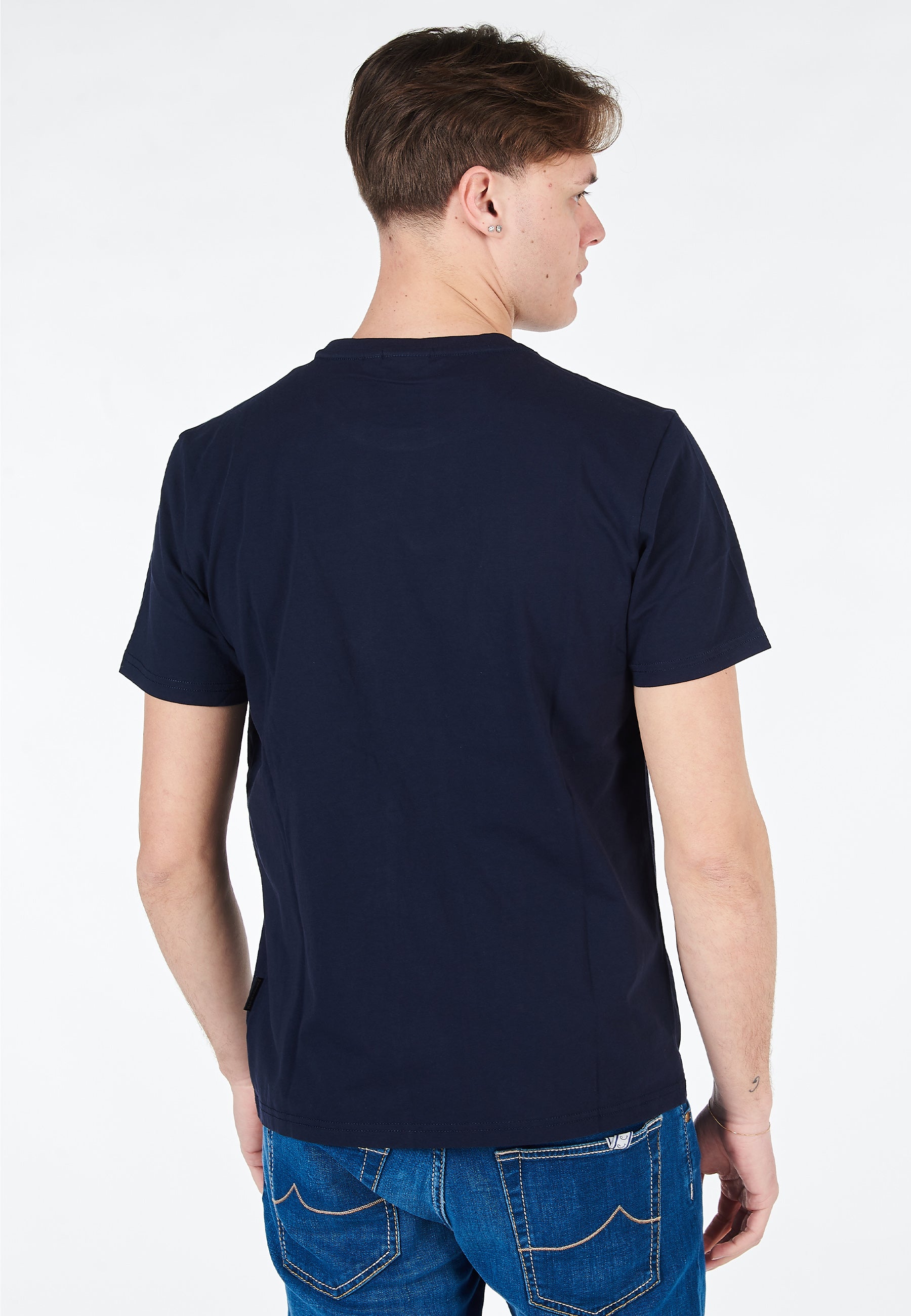 T-Shirt a Maniche Corte Estiva Blu Marine 
