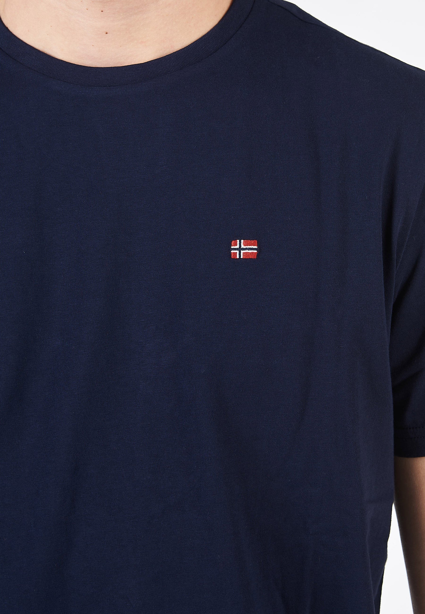 T-Shirt a Maniche Corte Estiva Blu Marine 