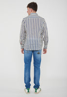 Camicia Lino Flora V7 