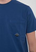 T-shirt Pocket In Jersey French Navy 