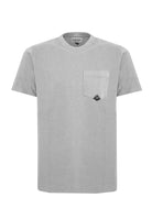 T-shirt Pocket In Jersey Steel 