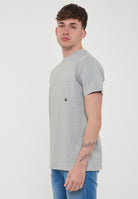 T-shirt Pocket In Jersey Steel 