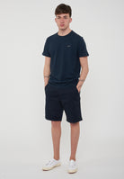 T-Shirt Jersey Linen S/S Navy Blue 