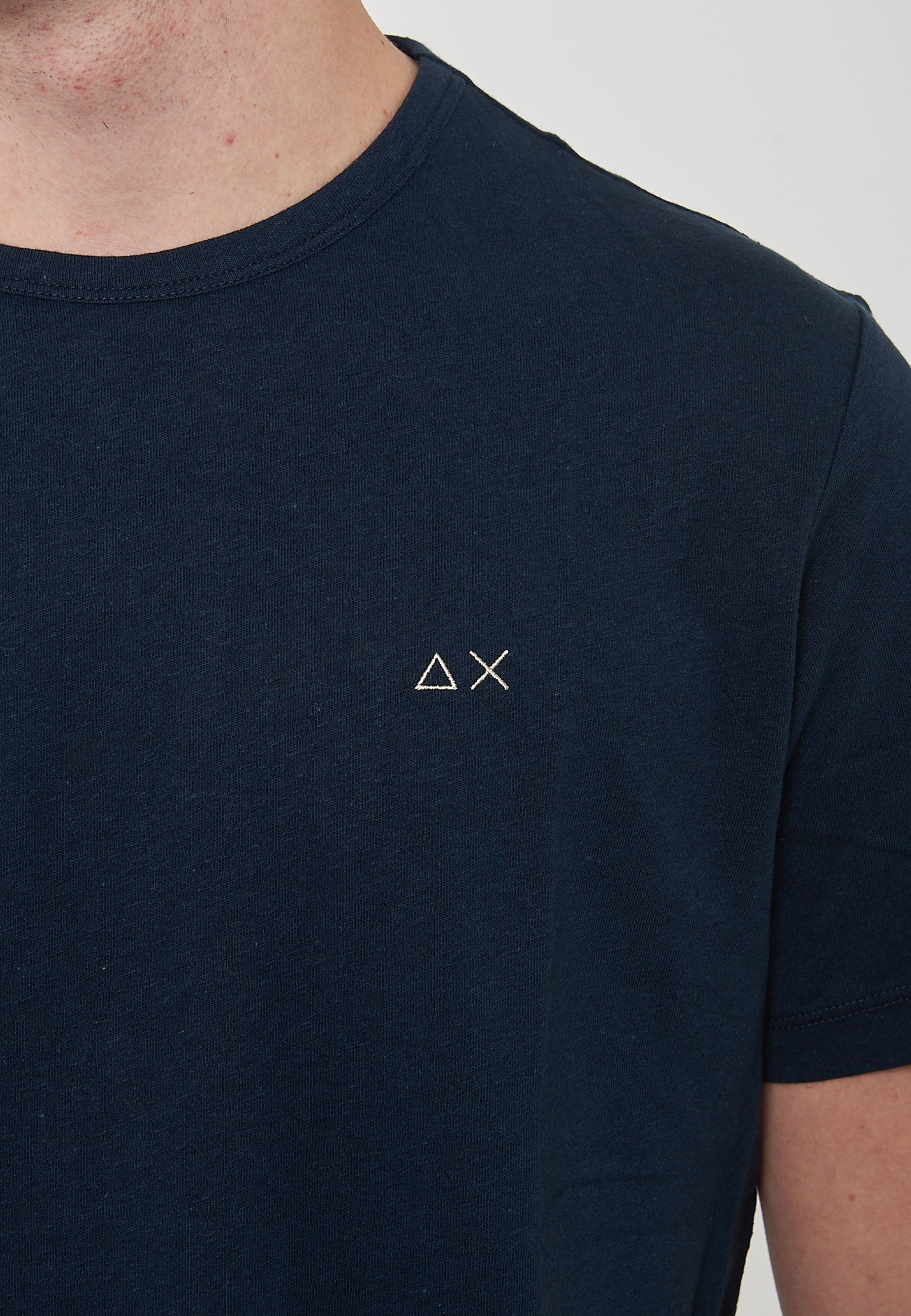 T-Shirt Jersey Linen S/S Navy Blue 